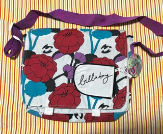 Bandolera Billabong Flores Morado Rojo