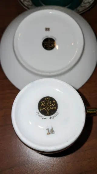 Set tazzine caffè RWK vintage – 4 tazze 5 piattini