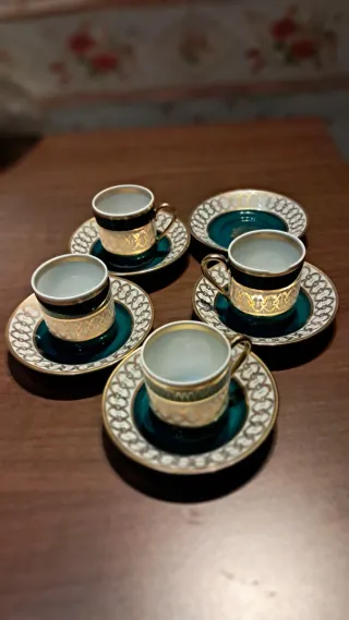 Set tazzine caffè RWK vintage – 4 tazze 5 piattini