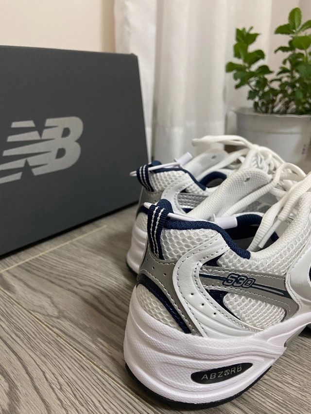 Néw Bálánce 530 White Silver Navy Talla 37