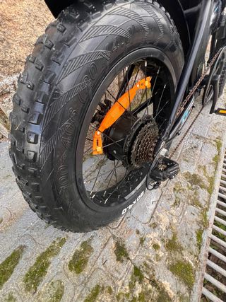 Bicicleta Eléctrica Fat Bike Negra