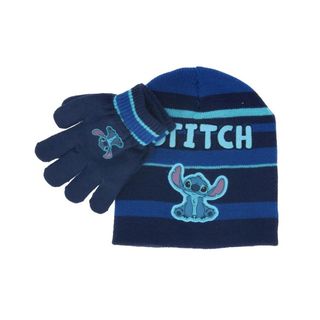 Gorro y Guantes Stitch Azul Disney - Infantil