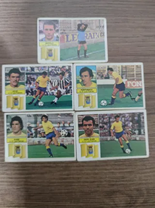 5 Cromos UD Las Palmas Cádiz 82/83 sin pegar