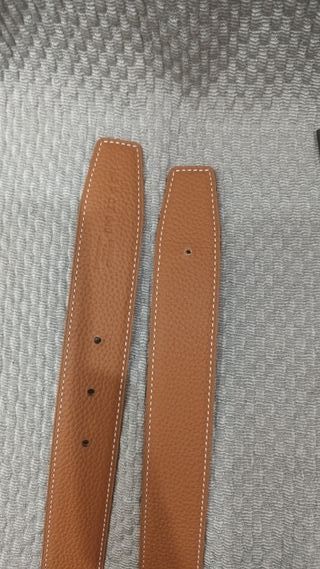 Cintura Hermès Beige/Nera Fibbia Nera satin,120 cm