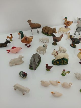 Lotto 50+ Pezzi Statuine Animali Presepe