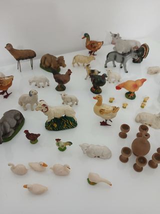 Lotto 50+ Pezzi Statuine Animali Presepe