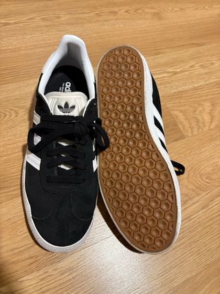 Zapatillas Adidas Gazelle Negras Blancas