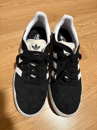 Zapatillas Adidas Gazelle Negras Blancas