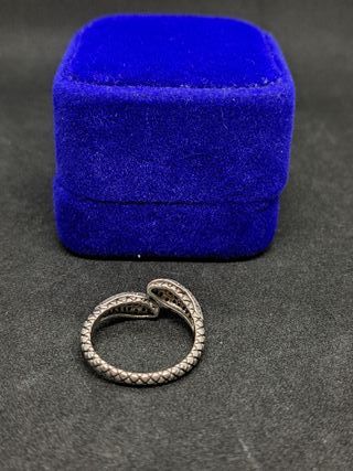 Anillo Serpiente Plata Ley 925 Ajustable