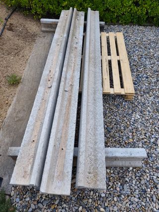 Vigas de hormigón para construcción