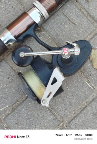 Caña telescopica Grauvell + carrete Mitchell antig