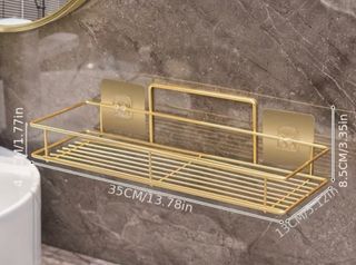 Estante Dorado Sin Taladro