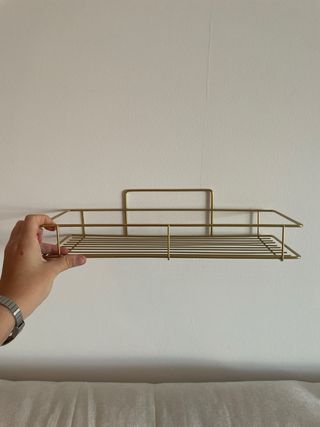 Estante Dorado Sin Taladro