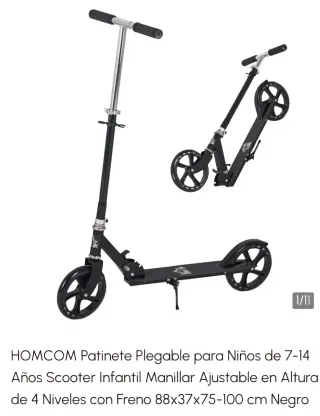 Patinete Niños 7-14 Años