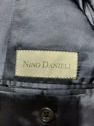 Abito uomo lana blu/grigio