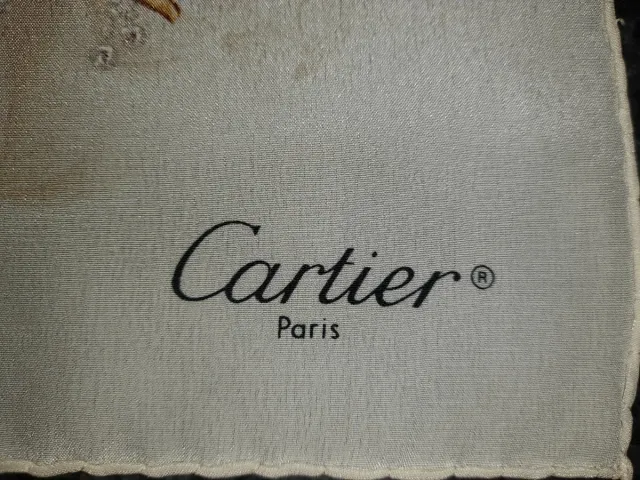 Foulard Cartier Paris Seta Vintage