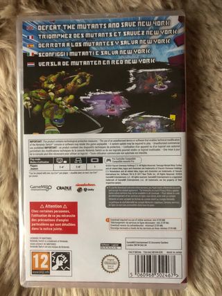 Juego Nintendo Switch Tortugas Ninja Arcade