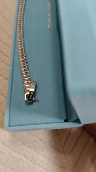 Pulsera Tenis Plata Ley y Circonita