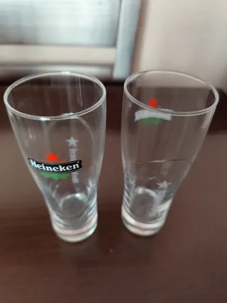 2 Vasos Cerveza Heineken