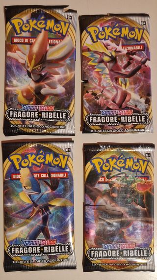 Bustine Pokemon Fragore Ribelle VUOTE