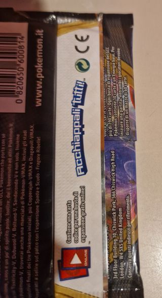 Bustine Pokemon Fragore Ribelle VUOTE