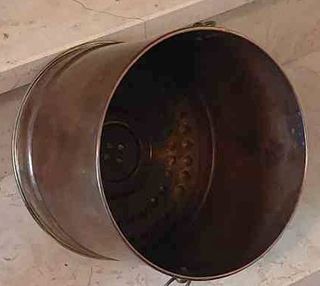 Fioriera/sottovaso vintage rame e ottone