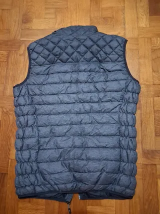 Chaleco acolchado gris hombre