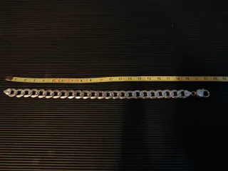 Pulsera Cubana Plata 925