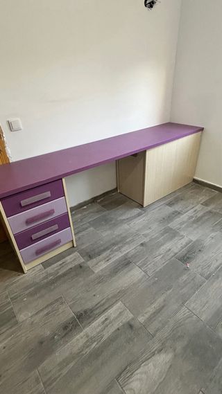 Cama nido con escritorio y cajones