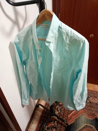 Camisa azul hombre talla L