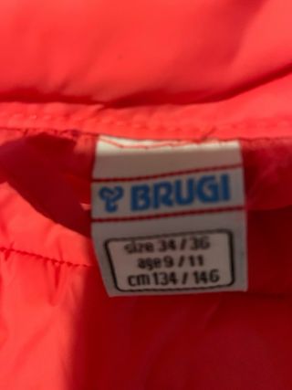 Gilet imbottito BRUGI bambina 9-11 anni