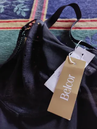 Body Moldeador Belcor Negro Encaje, 110 B