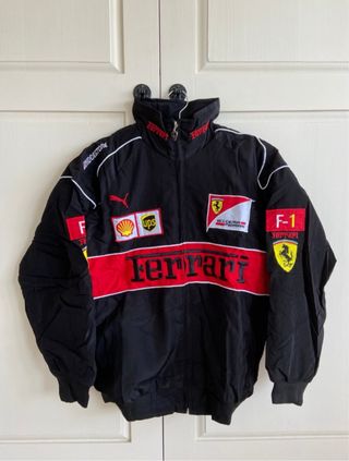 Chaqueta Ferrari F1 Racing Negra Roja