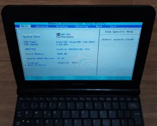 Portátil Toshiba NB250 Atom N455,120GB SSD 2GB RAM
