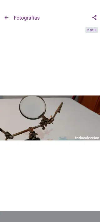 Antigua lupa de joyero