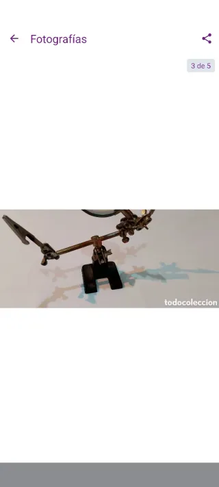 Antigua lupa de joyero