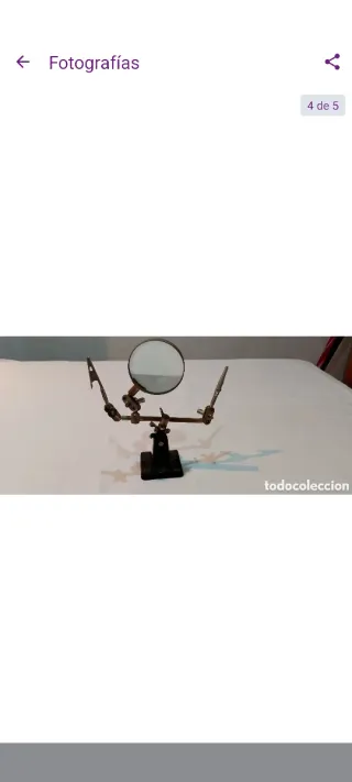 Antigua lupa de joyero