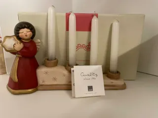 Porta candele Thun angelo rosso oro