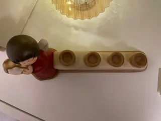 Porta candele Thun angelo rosso oro