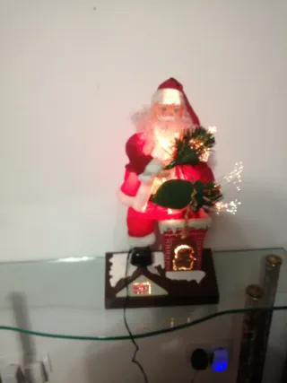 Figura Papá Noel con luces