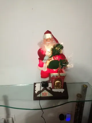 Figura Papá Noel con luces