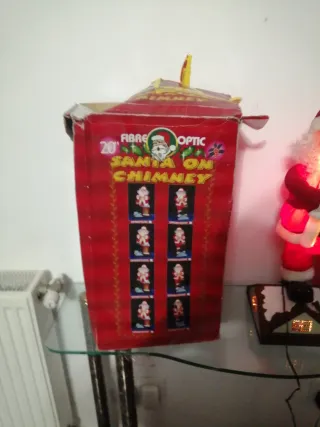 Figura Papá Noel con luces