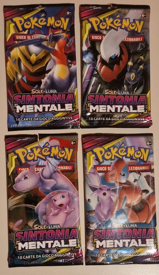 Bustine Pokemon Sole e Luna Sintonia Mentale VUOTE