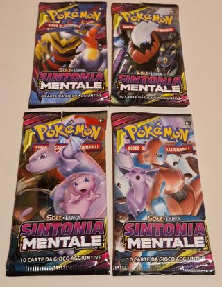 Bustine Pokemon Sole e Luna Sintonia Mentale VUOTE