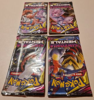 Bustine Pokemon Sole e Luna Sintonia Mentale VUOTE