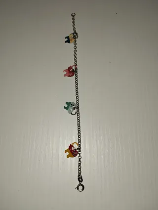 Braccialetto argento elefanti donna/bambina.