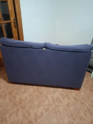 Sofá de 2 plazas azul