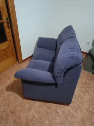Sofá de 2 plazas azul