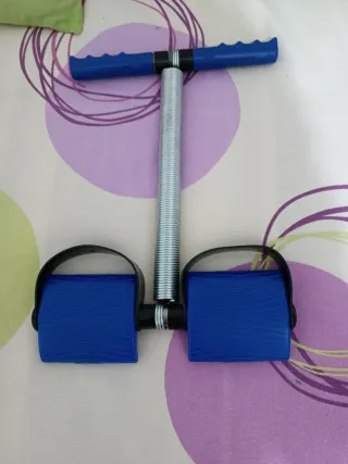 Lote rueda Abdominal y  mancuernas