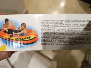 Barca hinchable Intex Explorer con remos